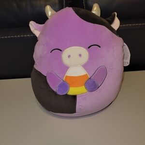 Squishmallow Alexie with candy corn 12 in